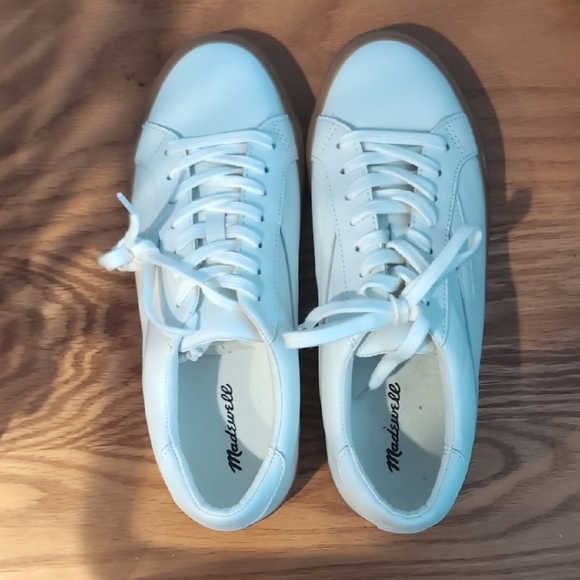 Madewell Shoes - Brand New! Madewell Classic White Lace-Up Sneakers - Size 8